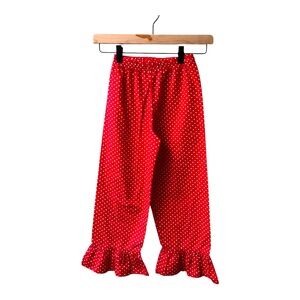Shrimp & Grits Kids Polka Dot Ruffled Pants